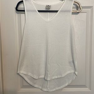 White lose fitting tank top. Size small, worn once
